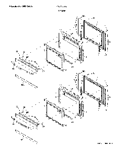 Doors Diagram and Parts List for FGET3066UFB  Frigidaire Wall Oven