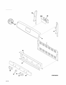 Part Location Diagram of 316605326 Frigidaire PANEL