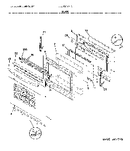 Door Diagram and Parts List for CGEH3047VFC  Frigidaire Range
