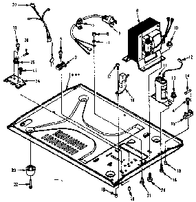 Microwave Parts Diagram and Parts List for 5648888611  Kenmore Microwave