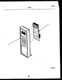 CONTROL PANEL Diagram and Parts List for 56-9832-10-01  Tappan Microwave