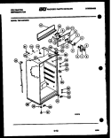 CABINET PARTS Diagram and Parts List for TSK145PN0V  Kelvinator Refrigerator
