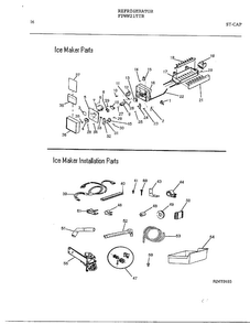 Ice Maker Parts & Installation Parts Diagram and Parts List for FPWW21TIR  Frigidaire Refrigerator