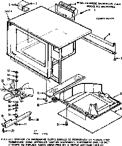 Part Location Diagram of 11020 Maytag Oven cavity