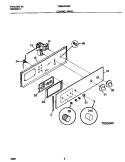 CONTROL PANEL Diagram and Parts List for TGB504CCB3  Tappan Wall Oven