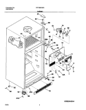 CABINET Diagram and Parts List for FRT18B1BW0  Frigidaire Refrigerator