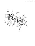 OVEN DOOR Diagram and Parts List for CGC2M5DXC  Gibson Range