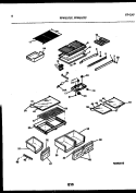 SHELVES AND SUPPORTS Diagram and Parts List for FPWS18PLL0  Frigidaire Refrigerator