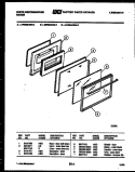 DOOR PARTS Diagram and Parts List for GF980KXW0  Frigidaire Range