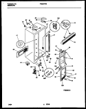 CABINET PARTS Diagram and Parts List for FRS22PRBW0  Frigidaire Refrigerator
