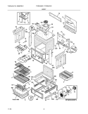 BODY Diagram and Parts List for FGES3065KBC  Frigidaire Wall Oven