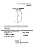 COVER Diagram and Parts List for FFU14FC6CB0  Frigidaire Freezer