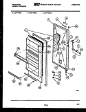 DOOR PARTS Diagram and Parts List for UFP16NL3  Frigidaire Freezer