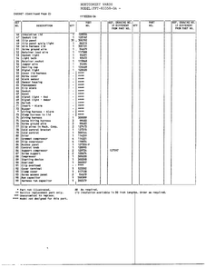 Chest/cabinet Page 3 Diagram and Parts List for 83358-OA  Frigidaire Freezer