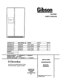 COVER Diagram and Parts List for GRS26R4CW0  Gibson Refrigerator