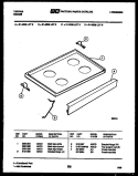 COOKTOP PARTS Diagram and Parts List for 31-2538-00-06  Tappan Range