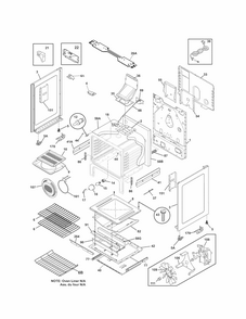 Body Diagram and Parts List for 79072319015  Kenmore Range