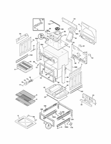 Body Diagram and Parts List for 79036939903  Kenmore Range