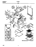 BODY Diagram and Parts List for TGF355BFWA  Tappan Range