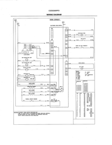 Wiring Diagram Diagram and Parts List for CGDS3065PFD  Frigidaire Range