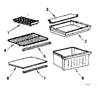 Part Location Diagram of 301135 Maytag Refrigerator shelf trim