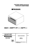 COVER Diagram and Parts List for FAS155J1A1  Frigidaire Air Conditioner