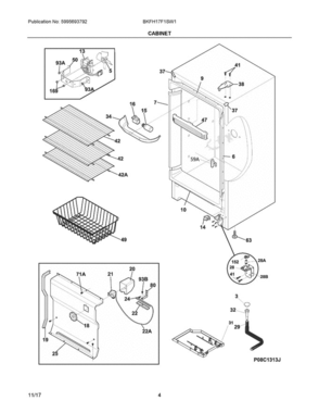 Part Location Diagram of 5304510353 Frigidaire HOSE