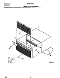 CABINET FRONT AND WRAPPER Diagram and Parts List for WAC051T7Z2B  Frigidaire Air Conditioner