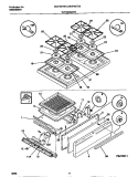TOP / DRAWER Diagram and Parts List for WGF337CBSC  Frigidaire Range