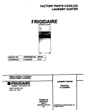COVER Diagram and Parts List for FLXG42MRES0  Frigidaire Washer Dryer Combo