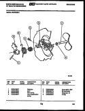 CAM Diagram and Parts List for SU182NXR1  Frigidaire Dishwasher