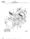 FRONT PANEL / LINT FILTER Diagram and Parts List for FSE747GES0  Frigidaire Dryer