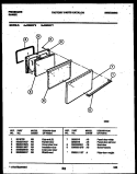 DOOR PARTS Diagram and Parts List for G30NW7  Frigidaire Range