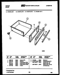 DRAWER PARTS Diagram and Parts List for 73-3757-66-02  Tappan Range