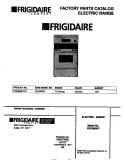 COVER Diagram and Parts List for FEF388WCCC  Frigidaire Range