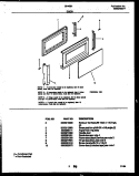 DOOR PARTS Diagram and Parts List for 56-4851-10-06  Tappan Microwave