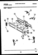 CONSOLE AND CONTROL PARTS Diagram and Parts List for LCG851LW1  Frigidaire Washer Dryer Combo