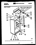 CABINET PARTS Diagram and Parts List for TPK140EN1F  Kelvinator Refrigerator