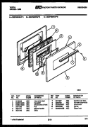 DOOR Diagram and Parts List for 30DPMBWAP6  Tappan Range