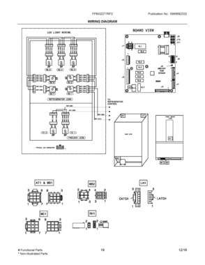 10 - WIRING DIAGRAM Diagram and Parts List for FPBG2277RF2  Frigidaire Refrigerator