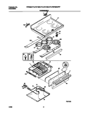 TOP / DRAWER Diagram and Parts List for FEF389CFTD  Frigidaire Range