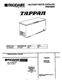 COVER Diagram and Parts List for TFC15M6AW4  Tappan Freezer