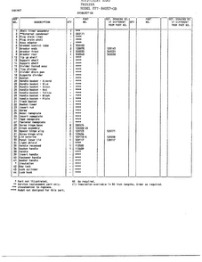 Cabinet Page 2 Diagram and Parts List for 84057-OB  Frigidaire Freezer