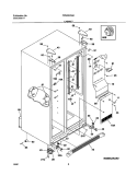 CABINET Diagram and Parts List for FRS23KR4AW2  Frigidaire Refrigerator