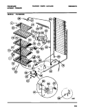 LINER AND UNIT Diagram and Parts List for FFU14M7AW6  Frigidaire Freezer