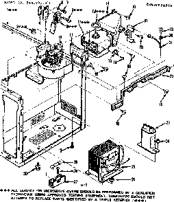 Cavity Parts Diagram and Parts List for 5649927910  Kenmore Microwave