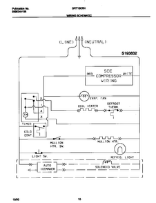 Wiring Schematic Diagram and Parts List for GRT16CRHW4  Gibson Refrigerator