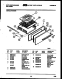 BURNER, MANIFOLD AND GAS CONTROL Diagram and Parts List for GF750NW1  Frigidaire Range