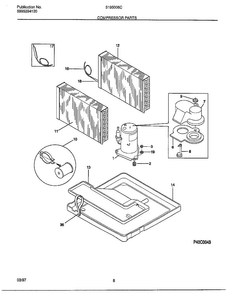 Compressor Parts Diagram and Parts List for 5195006  Frigidaire Air Conditioner