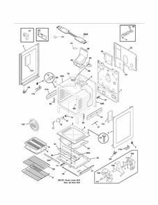 Body Diagram and Parts List for 79072904014  Kenmore Range